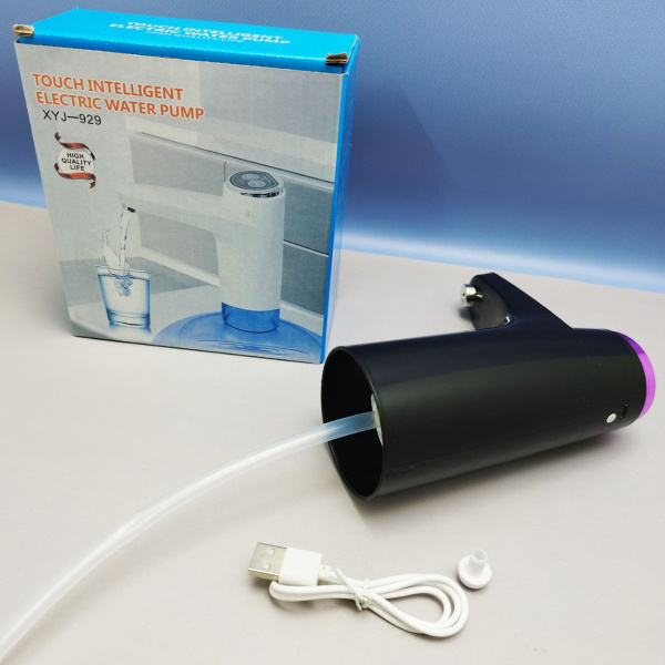 Автоматическая электрическая помпа для воды Electric Water Dispenser XY-800 / Водяная электропомпа беспроводная с USB зарядкой / Цвет МИКС